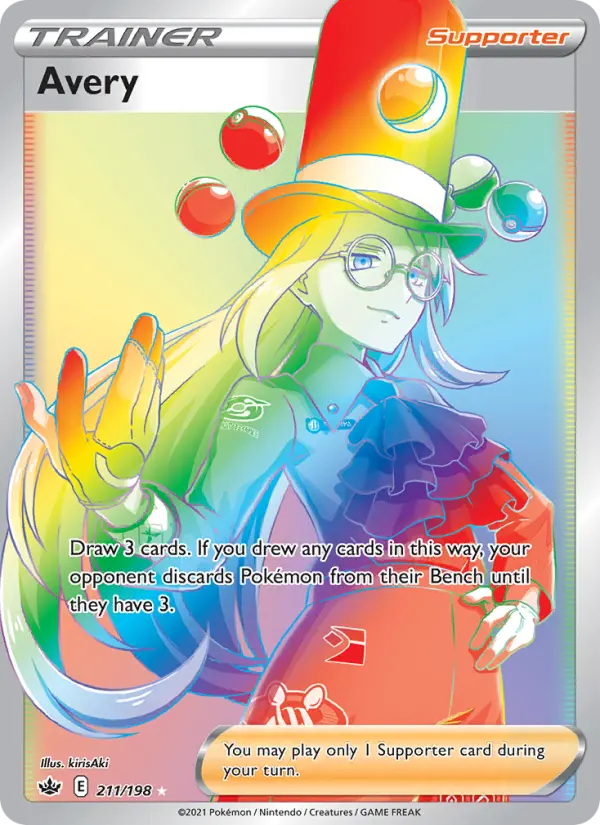 Avery, Pokémon card