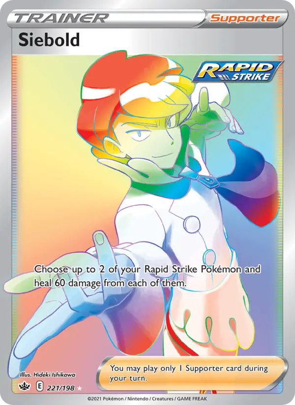 Siebold, Pokémon card