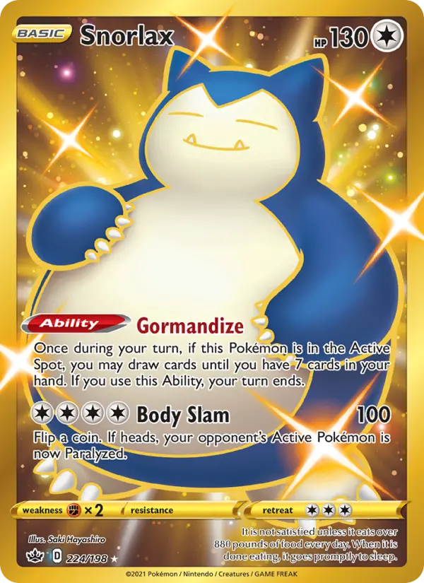 Snorlax, Pokémon card