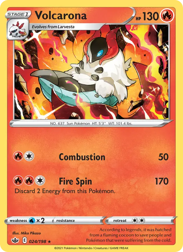 Volcarona, Pokémon card