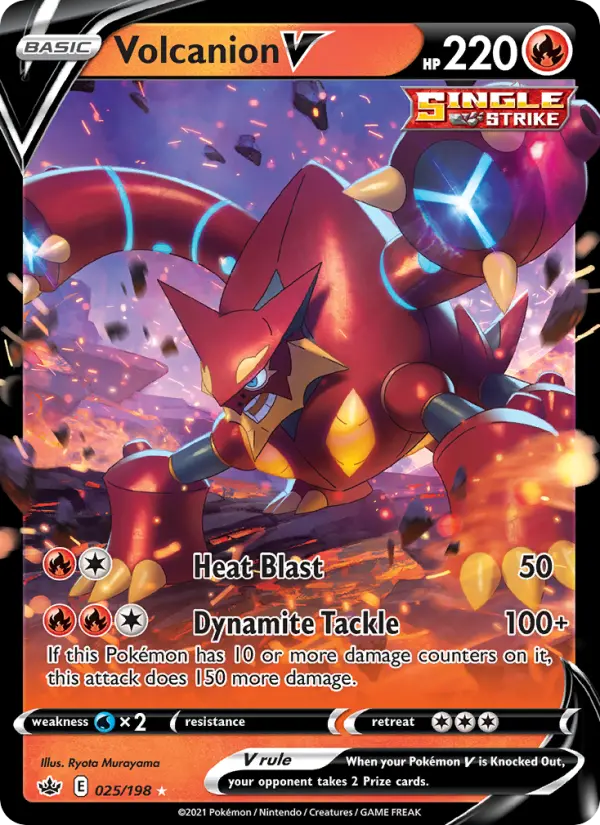 Volcanion V, Pokémon card