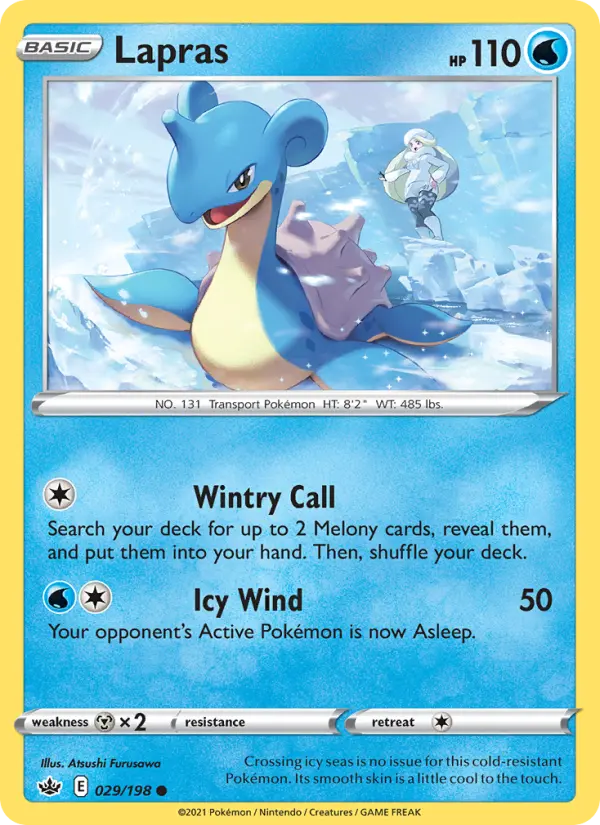 Lapras, Pokémon card