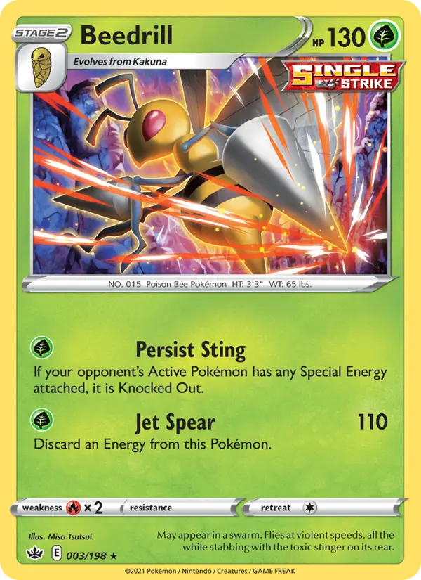 Beedrill, Pokémon card