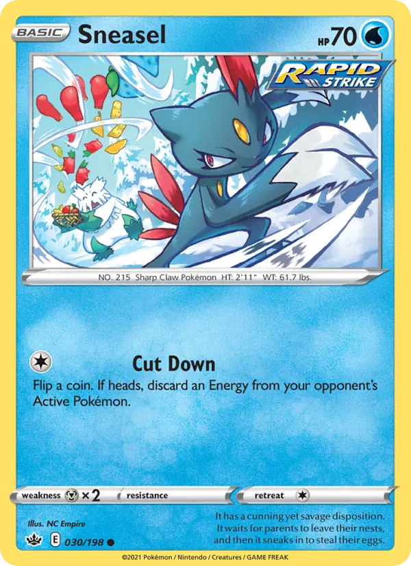 Sneasel, Pokémon card