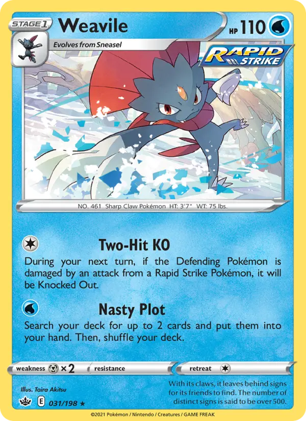 Weavile, Pokémon card
