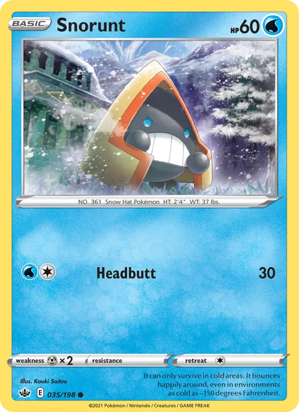 Snorunt, Pokémon card