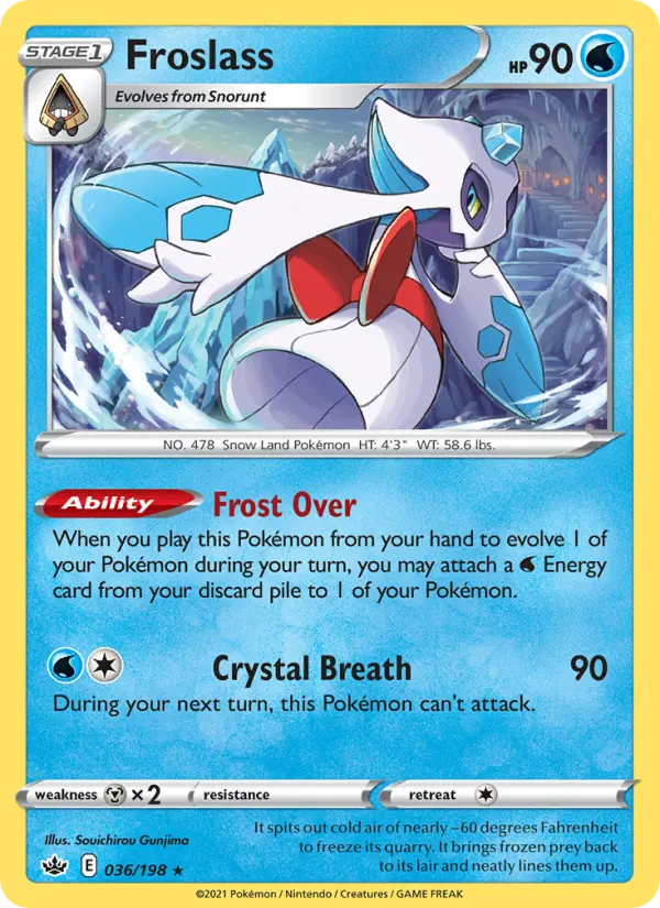 Froslass, Pokémon card