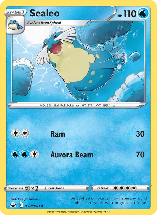 Sealeo, Pokémon card