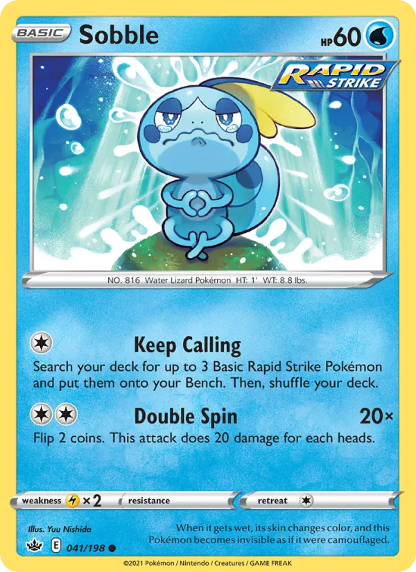 Sobble, Pokémon card