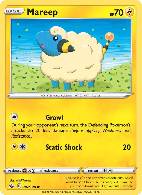 Mareep, Pokémon card