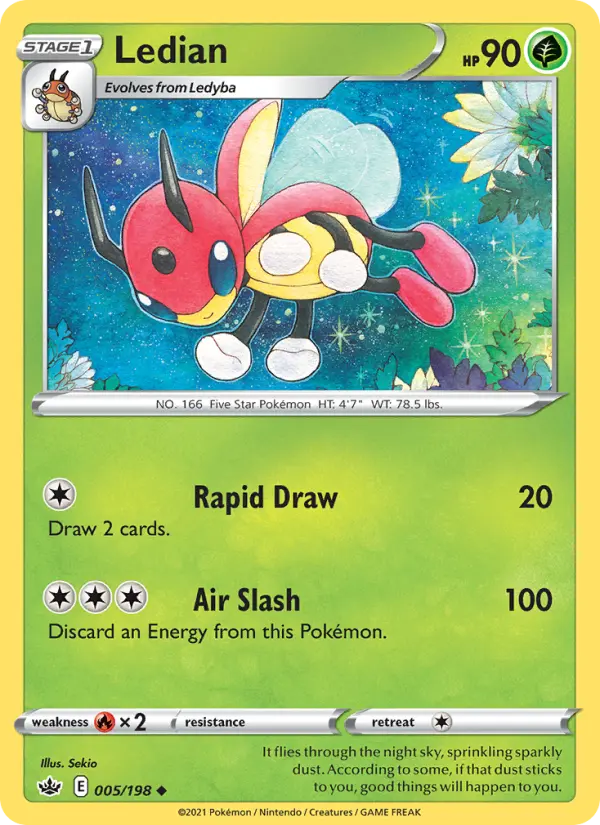 Ledian, Pokémon card