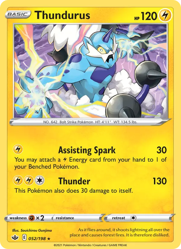 Thundurus, Pokémon card