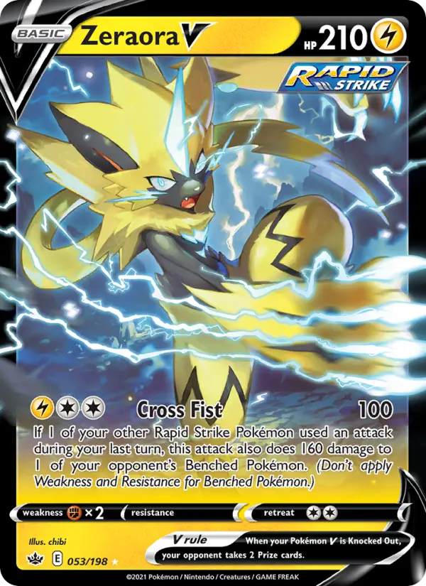 Zeraora V, Pokémon card