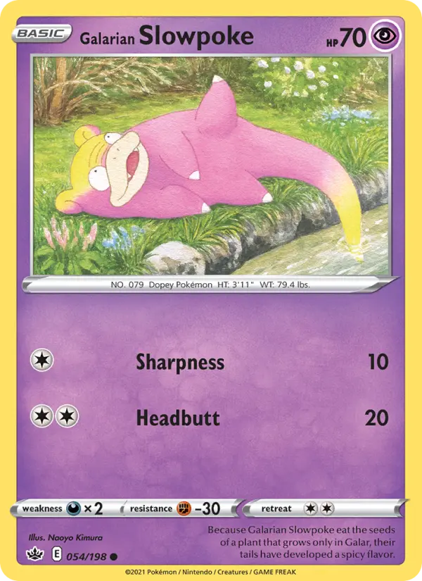 Galarian Slowpoke, Pokémon card