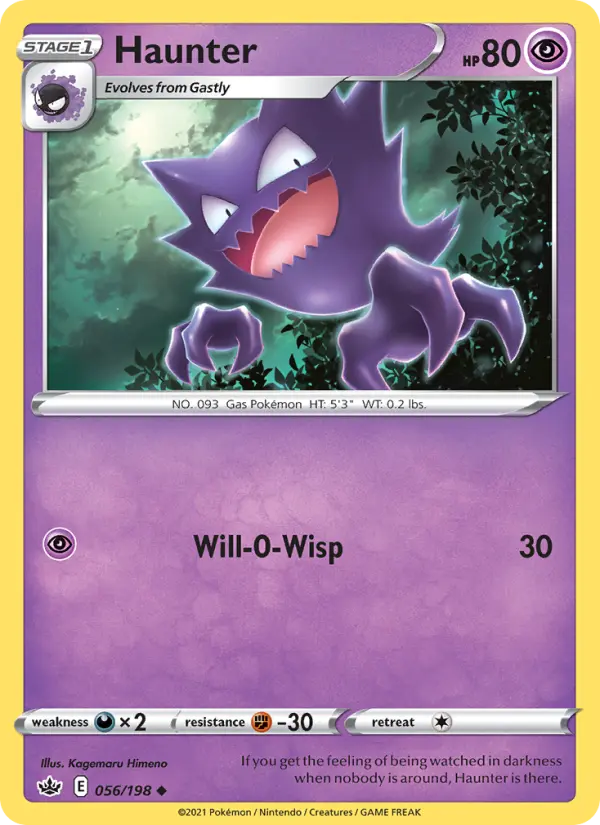 Haunter, Pokémon card