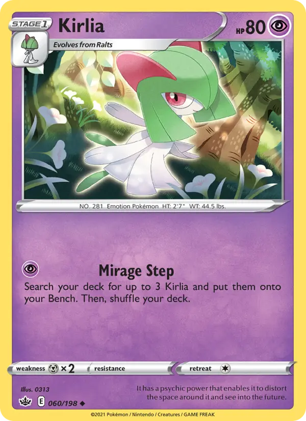 Kirlia, Pokémon card