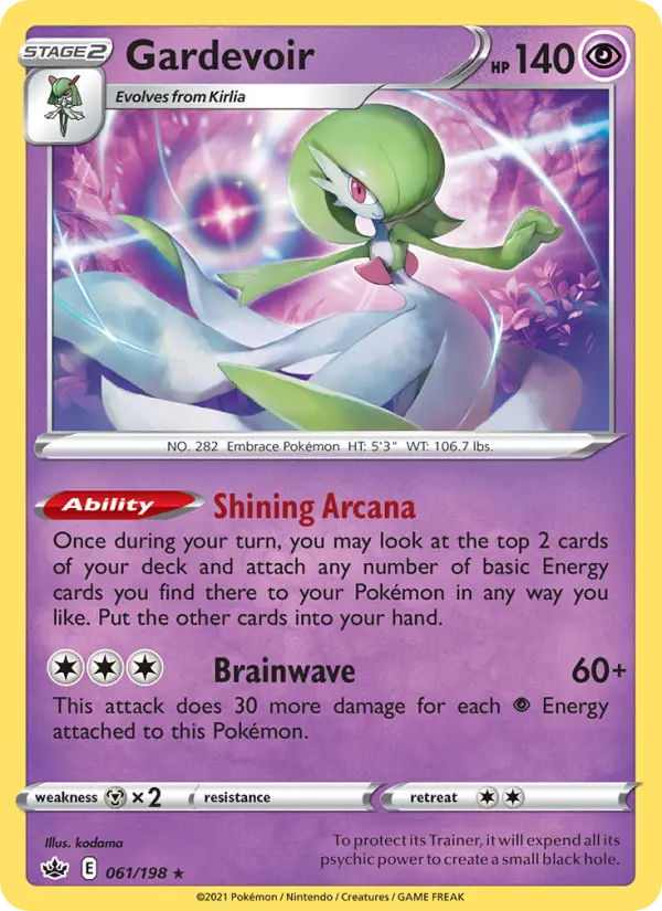 Gardevoir, Pokémon card