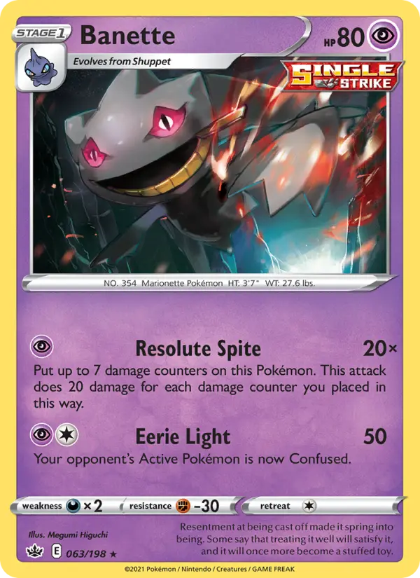 Banette, Pokémon card