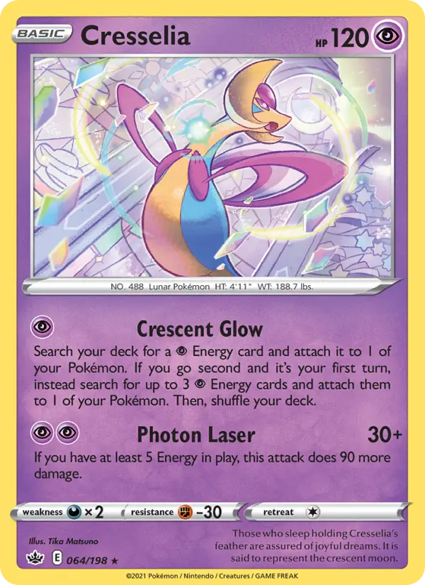 Cresselia, Pokémon card