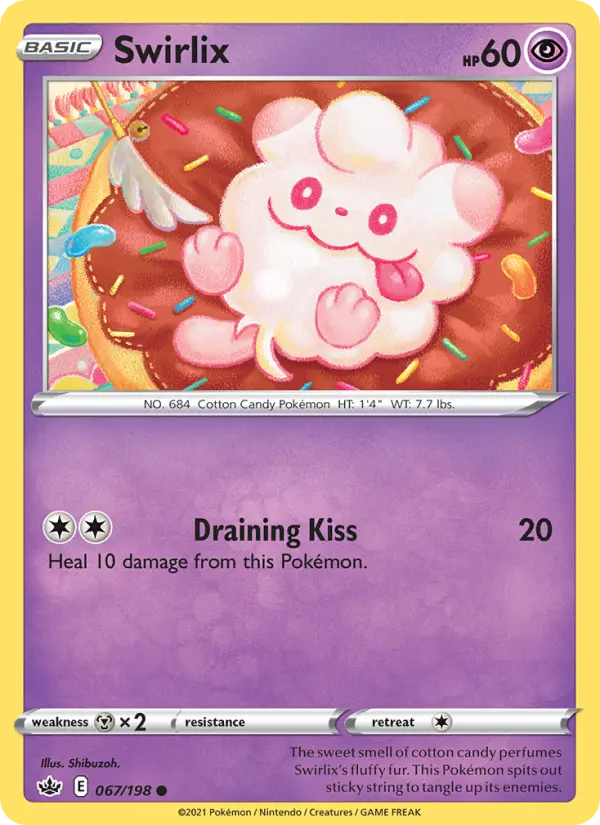 Swirlix, Pokémon card