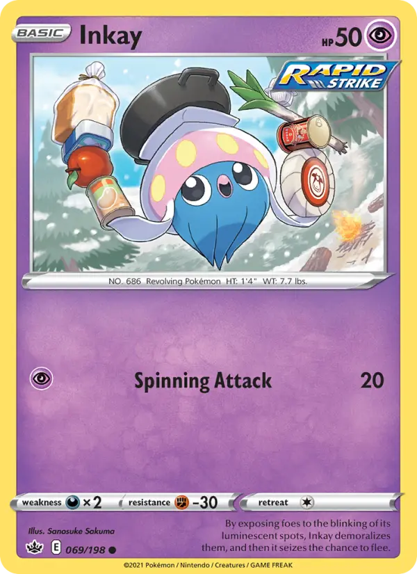 Inkay, Pokémon card