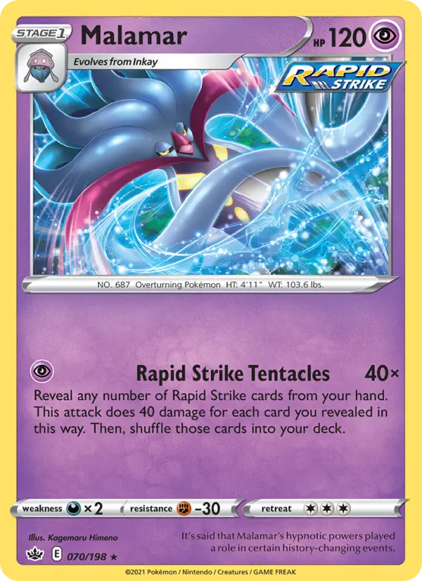 Malamar, Pokémon card