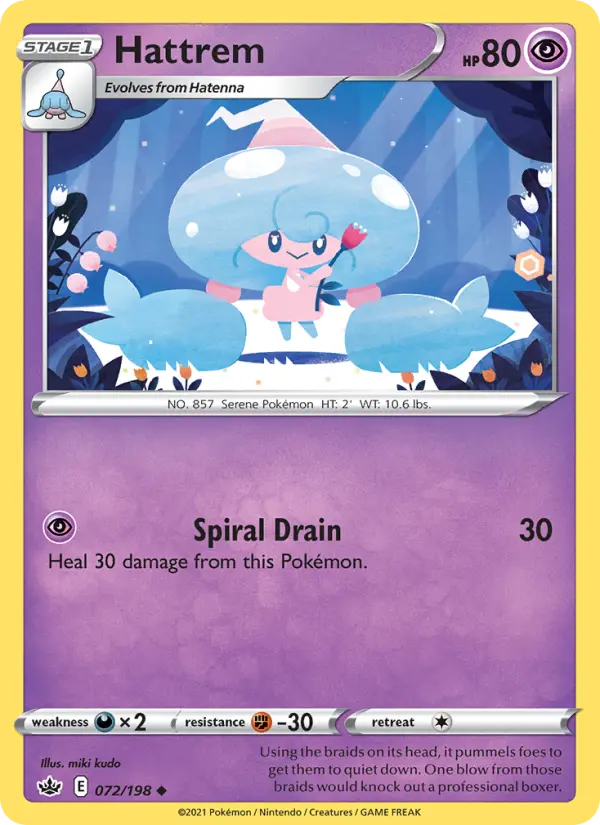 Hattrem, Pokémon card