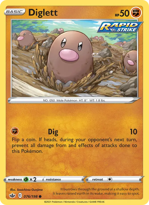 Diglett, Pokémon card