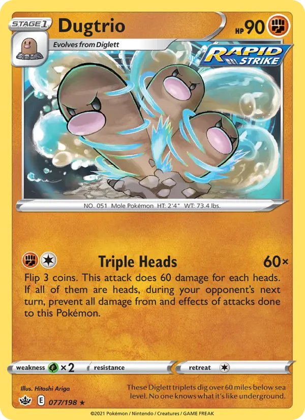 Dugtrio, Pokémon card