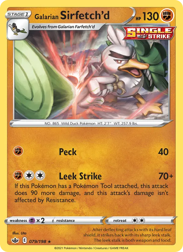 Galarian Sirfetch'd, Pokémon card