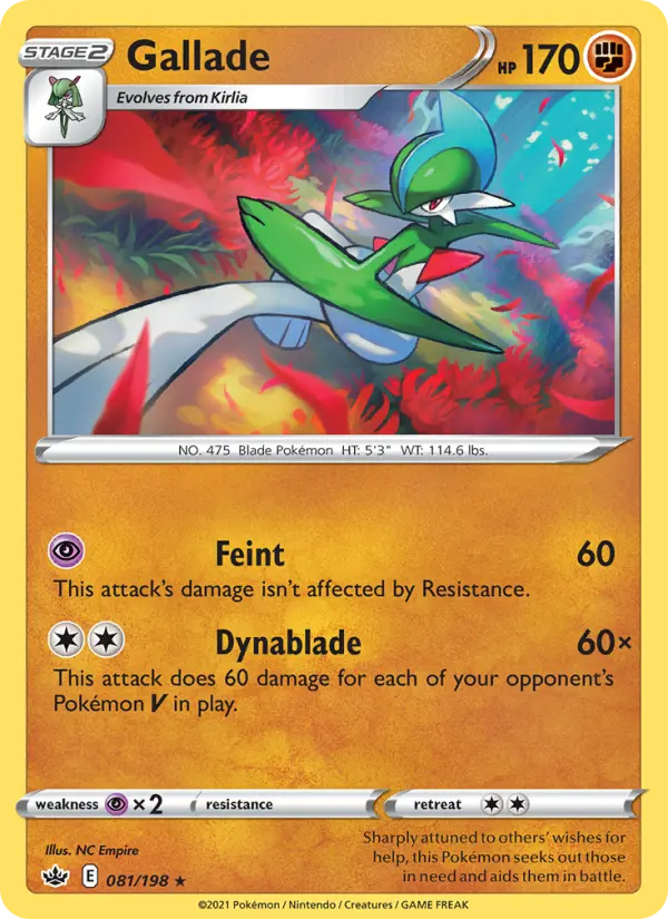 Gallade, Pokémon card