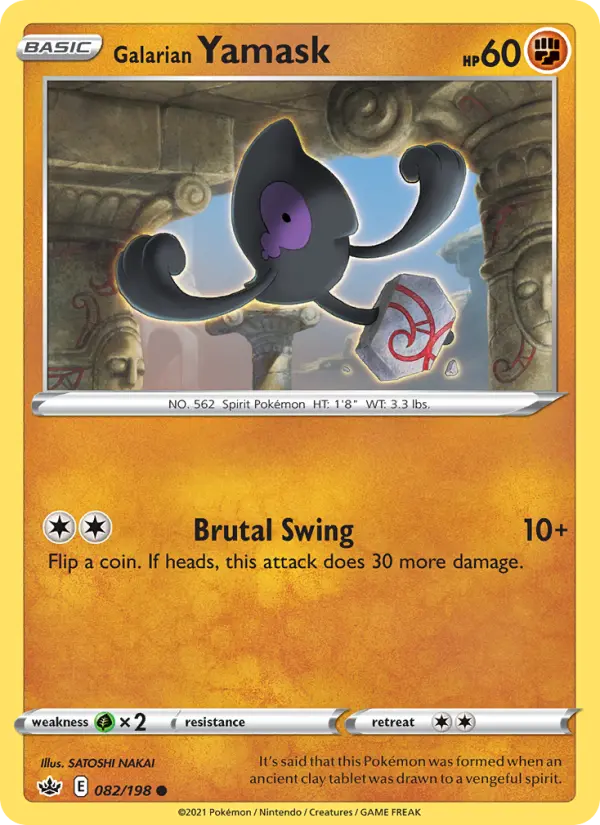 Galarian Yamask, Pokémon card
