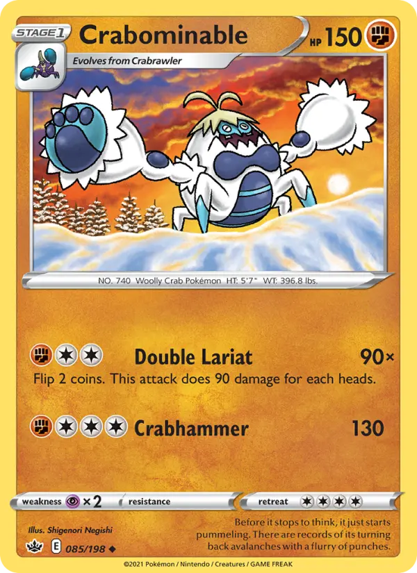 Crabominable, Pokémon card
