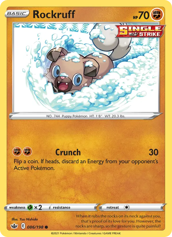 Rockruff, Pokémon card