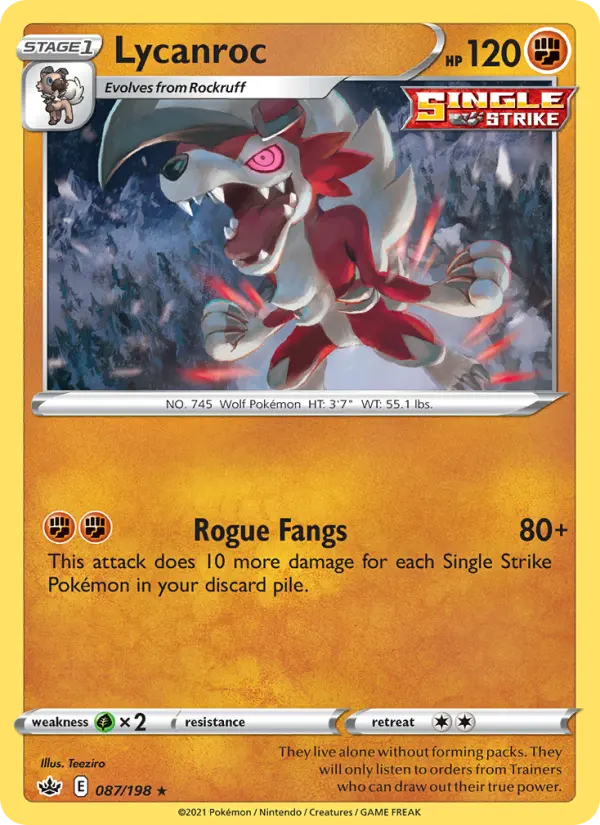 Lycanroc, Pokémon card