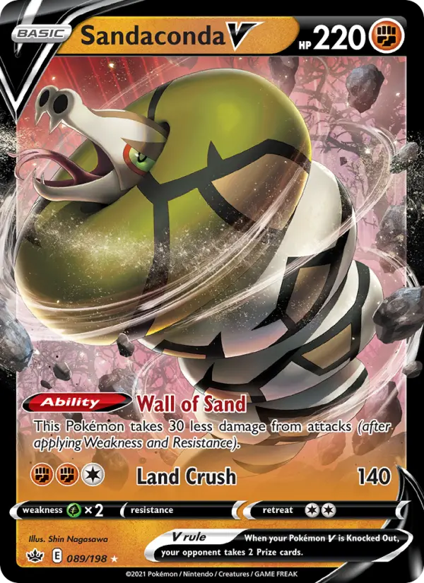 Sandaconda V, Pokémon card