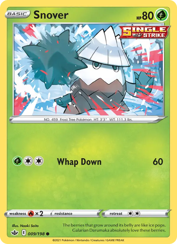 Snover, Pokémon card