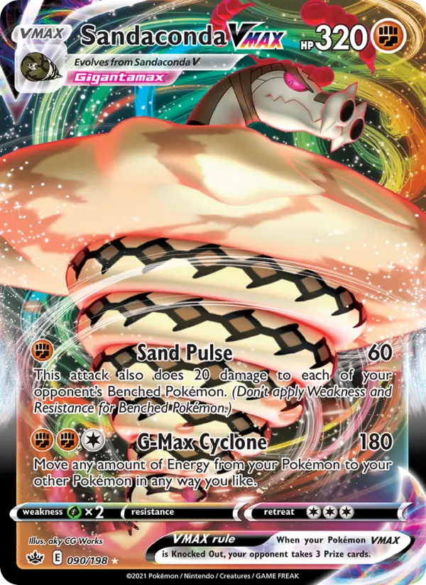 Sandaconda VMAX, Pokémon card