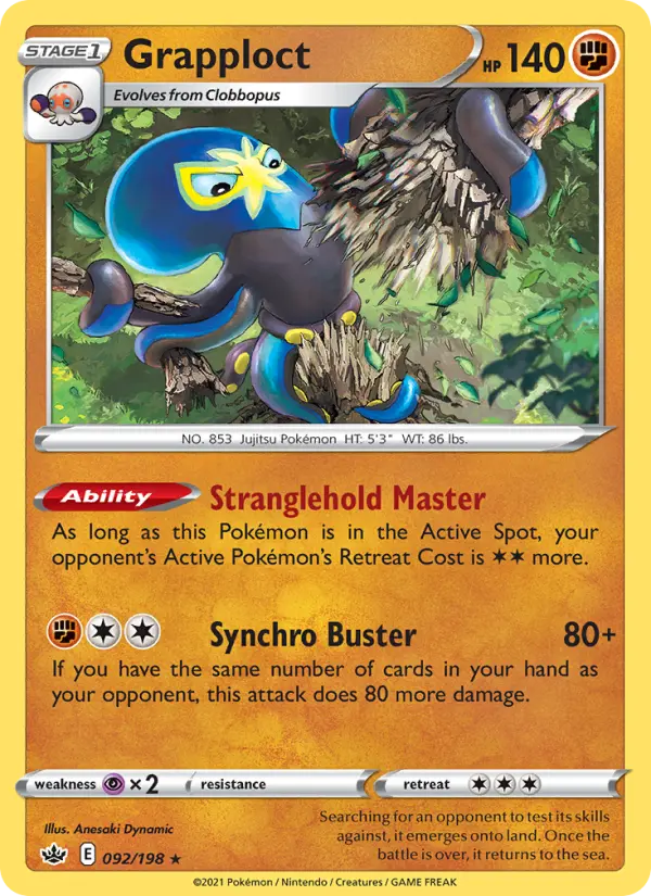Grapploct, Pokémon card