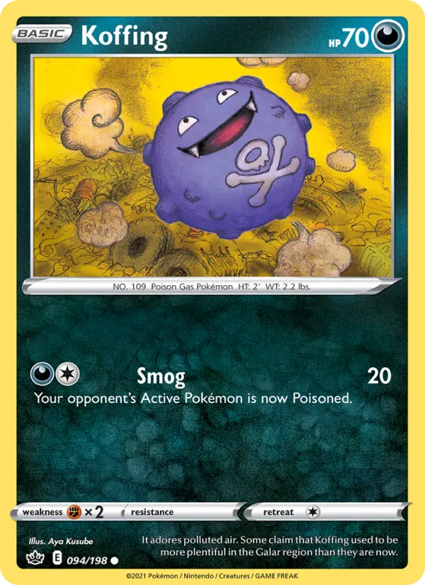Koffing, Pokémon card