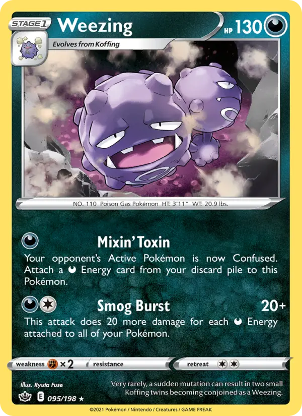 Weezing, Pokémon card