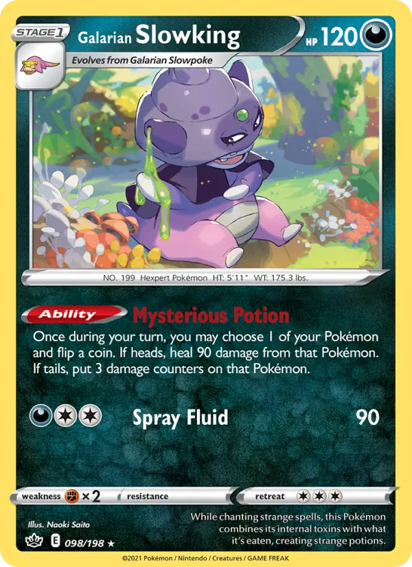 Galarian Slowking, Pokémon card
