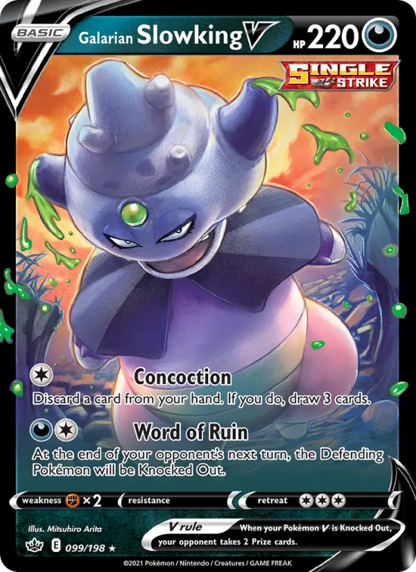 Galarian Slowking V, Pokémon card