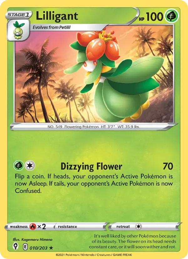 Lilligant, Pokémon card