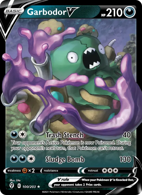 Garbodor V, Pokémon card