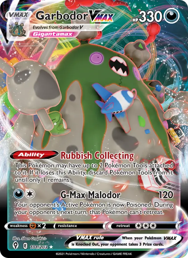 Garbodor VMAX, Pokémon card