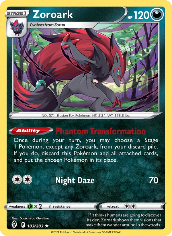 Zoroark, Pokémon card
