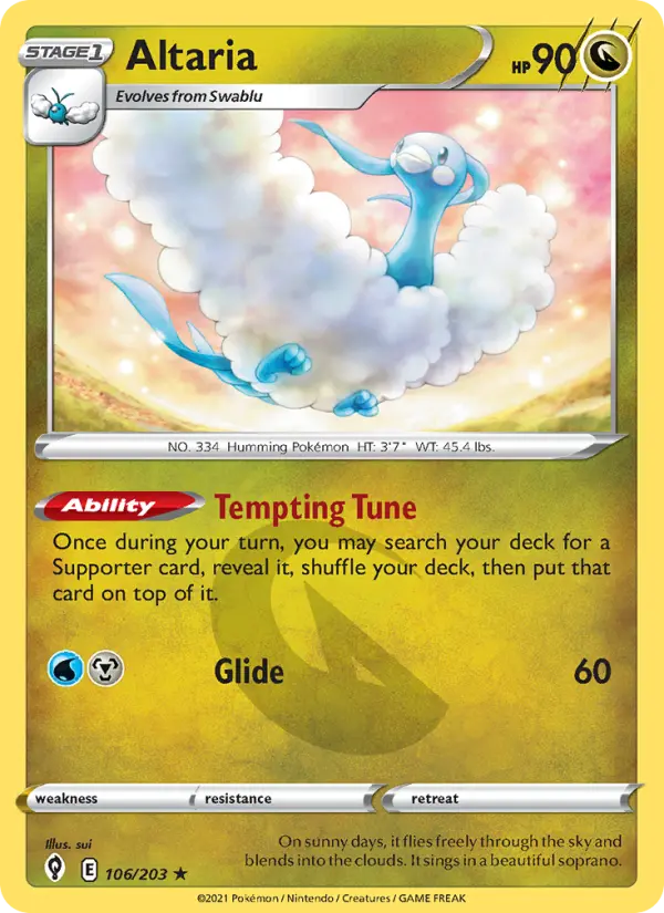 Altaria, Pokémon card