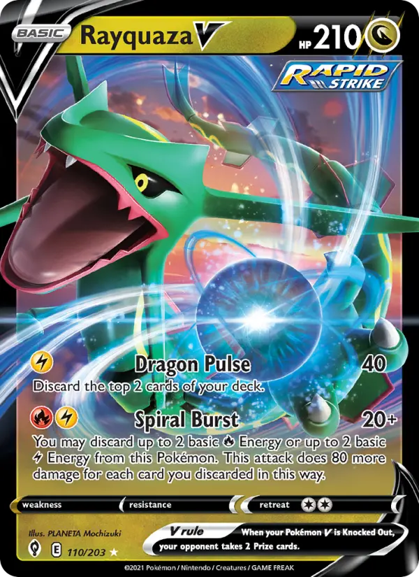 Rayquaza V, Pokémon card