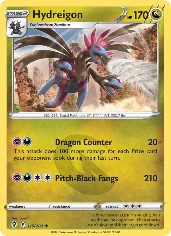 Hydreigon, Pokémon card